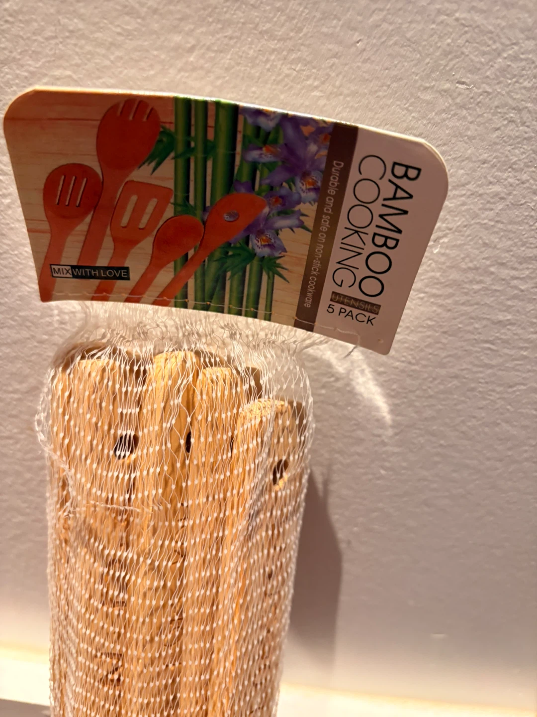 FRIENDS Bamboo Cooking Utensils 5 Pack - New - photo 2