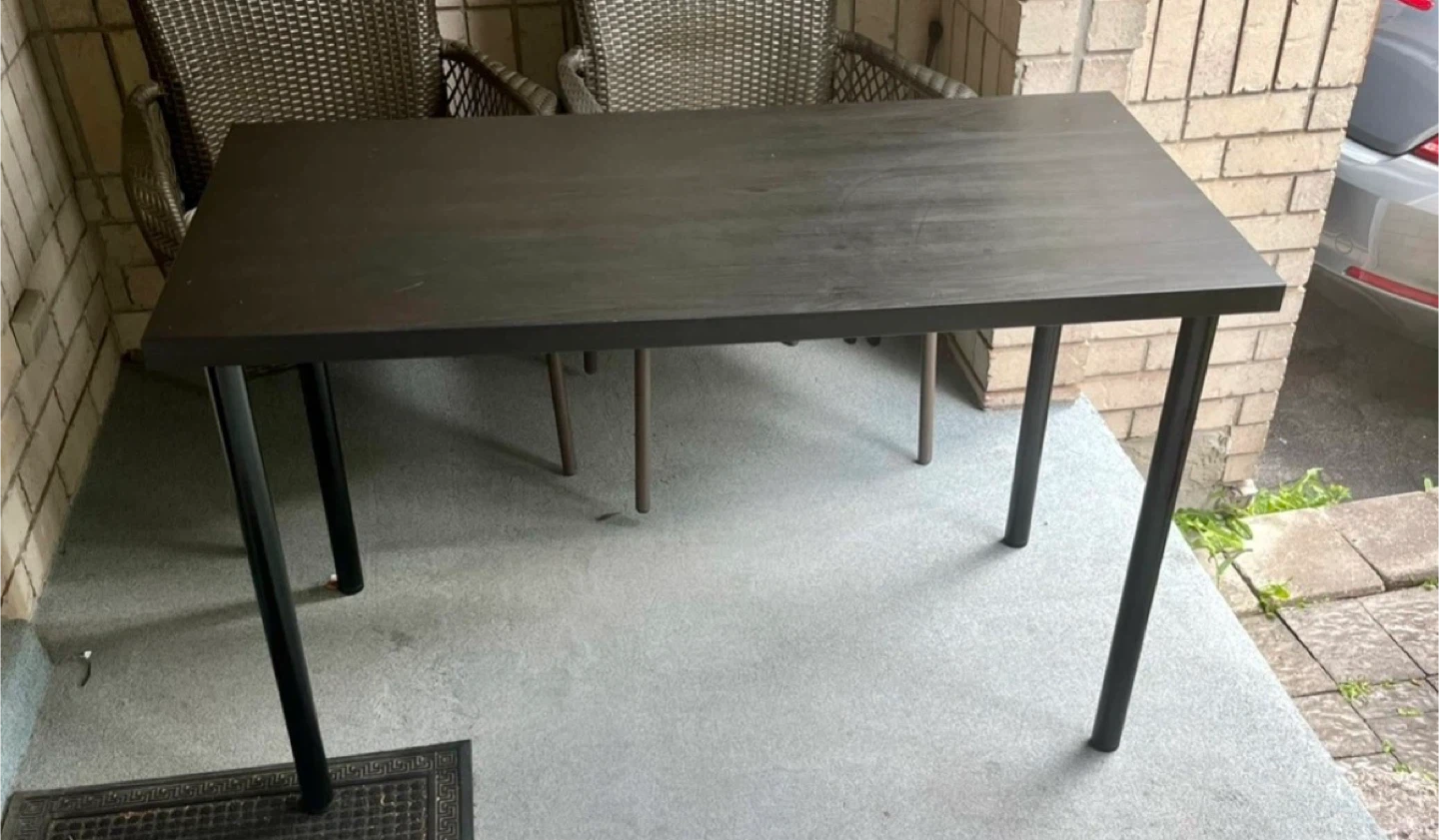 Dark Brown Table IKEA