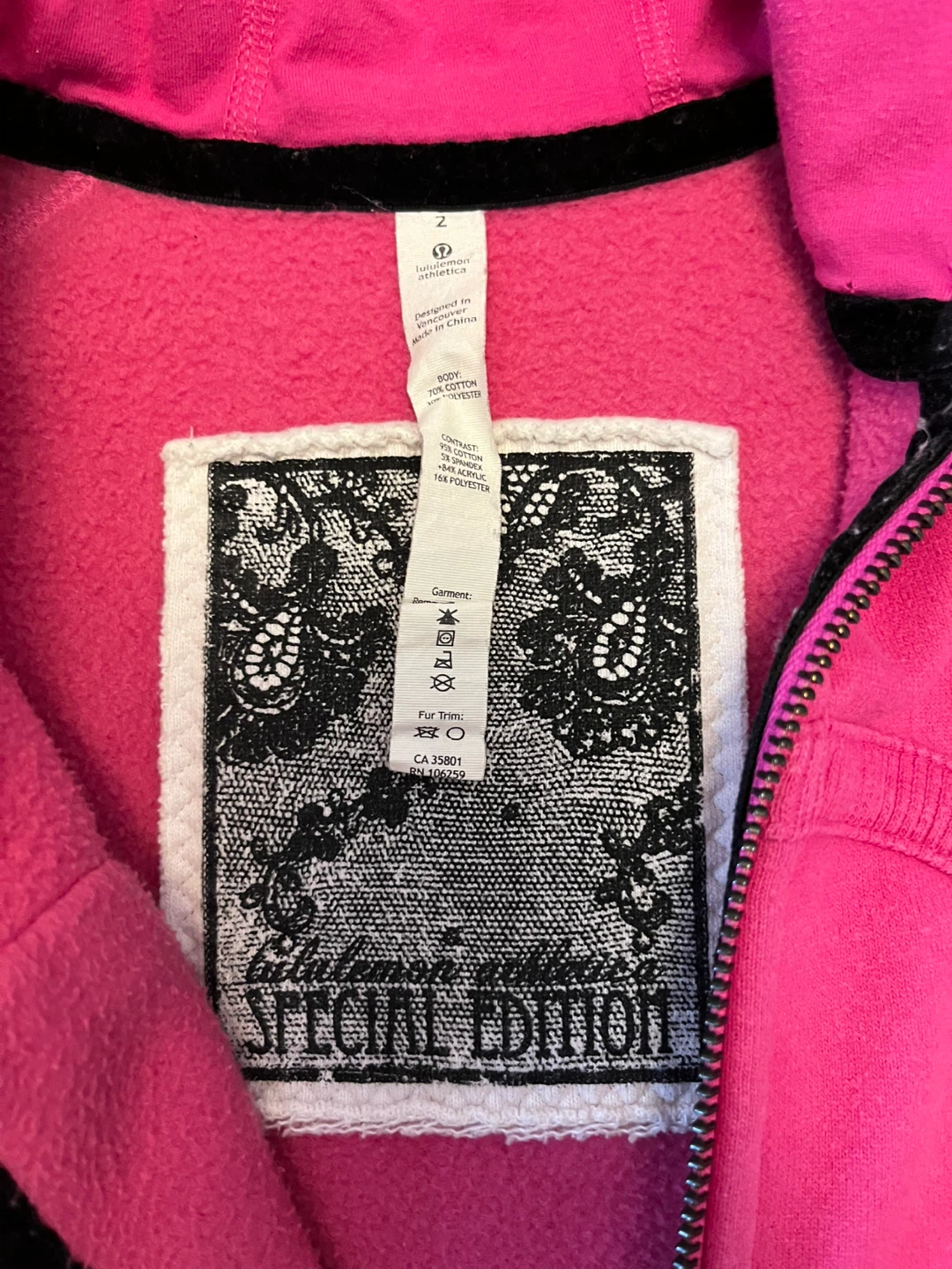 Lululemon Athletica Special Edition Hoodie Size 2 - photo 2