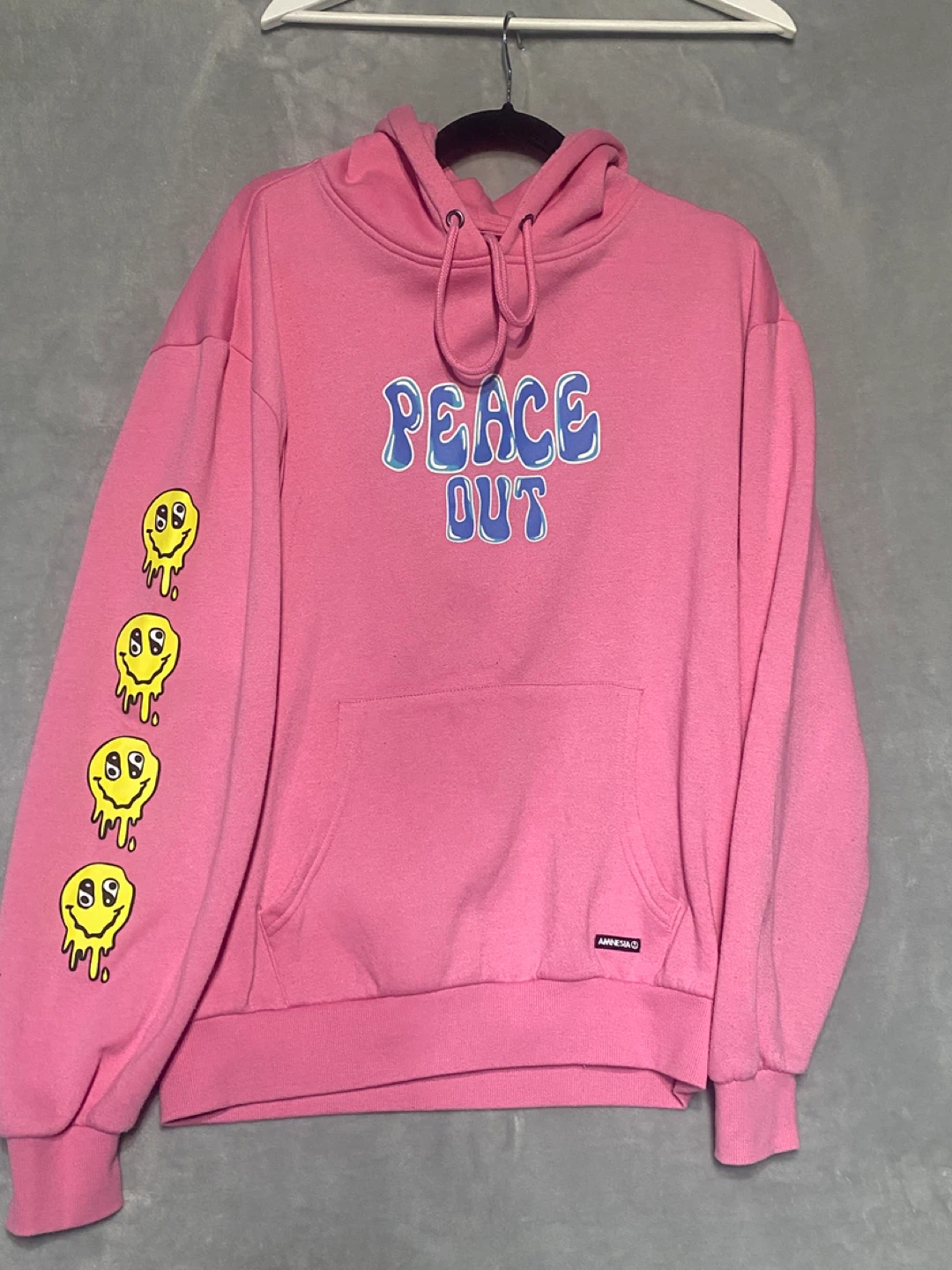 Amnesia Pink Hoodie - Size L