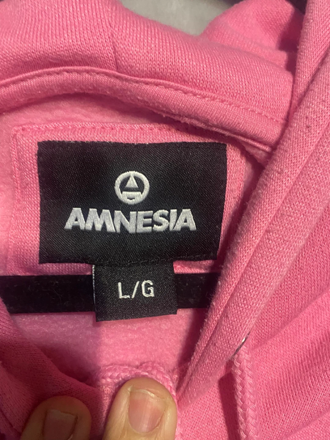 Amnesia Pink Hoodie - Size L - photo 4