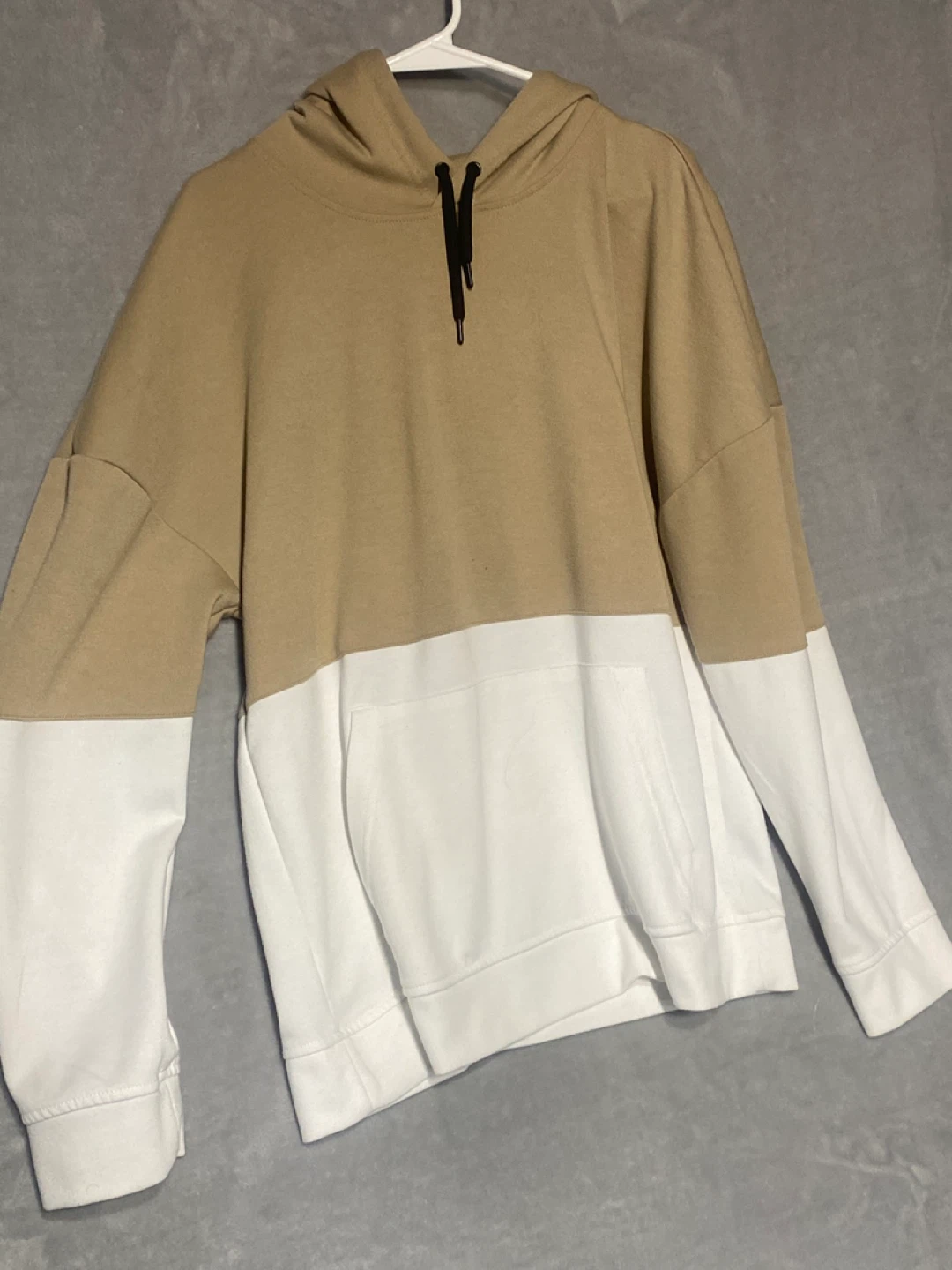 Warehouse One Colour Block Hoodie - Size L/G
