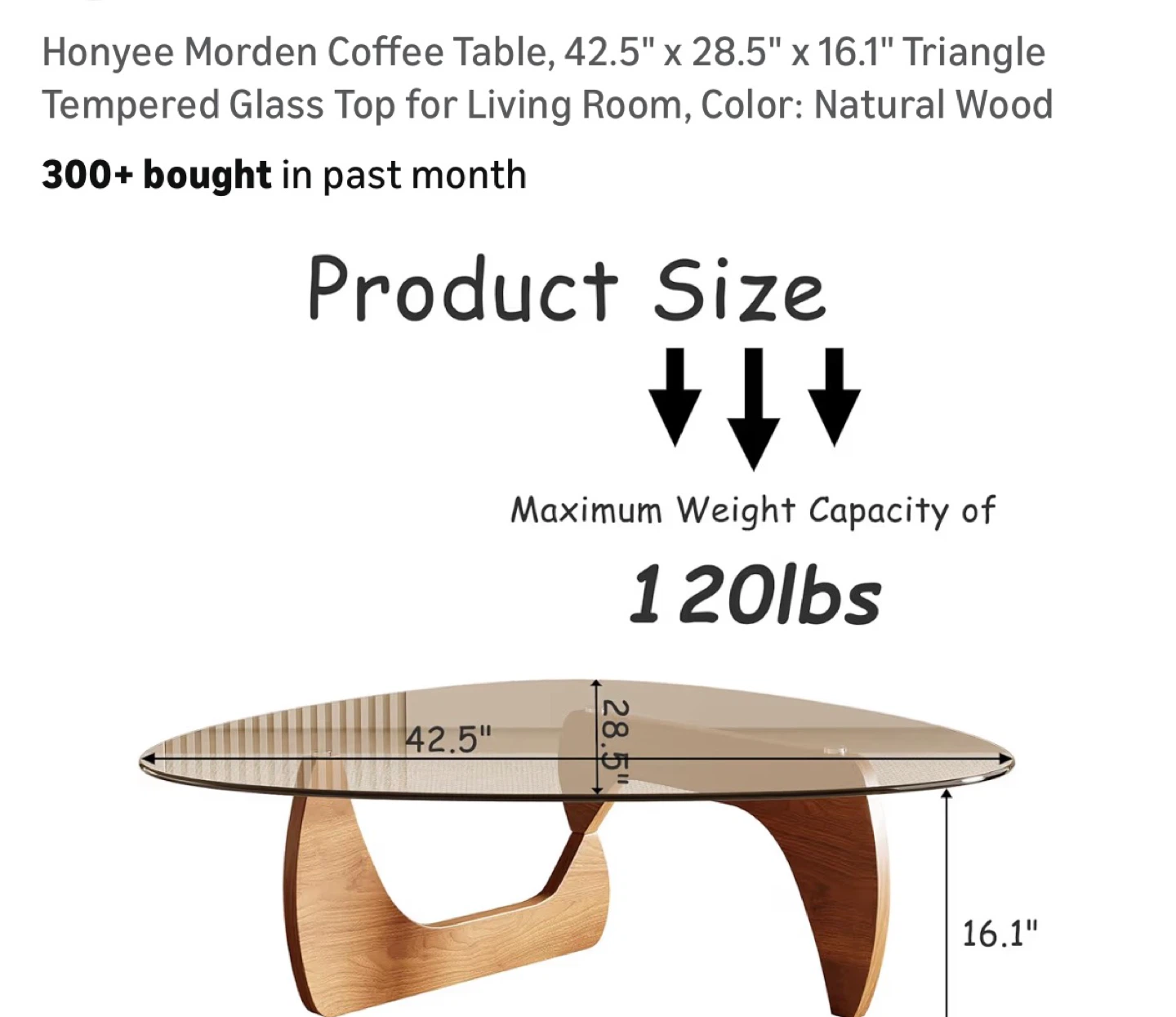 Noguchi Style Glass Coffee Table - photo 3