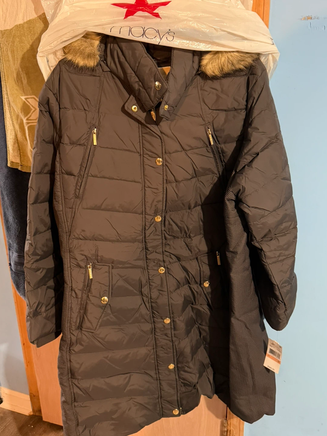 Michael Michael Kors Gunmetal Down Puffer Coat 2X - photo 2