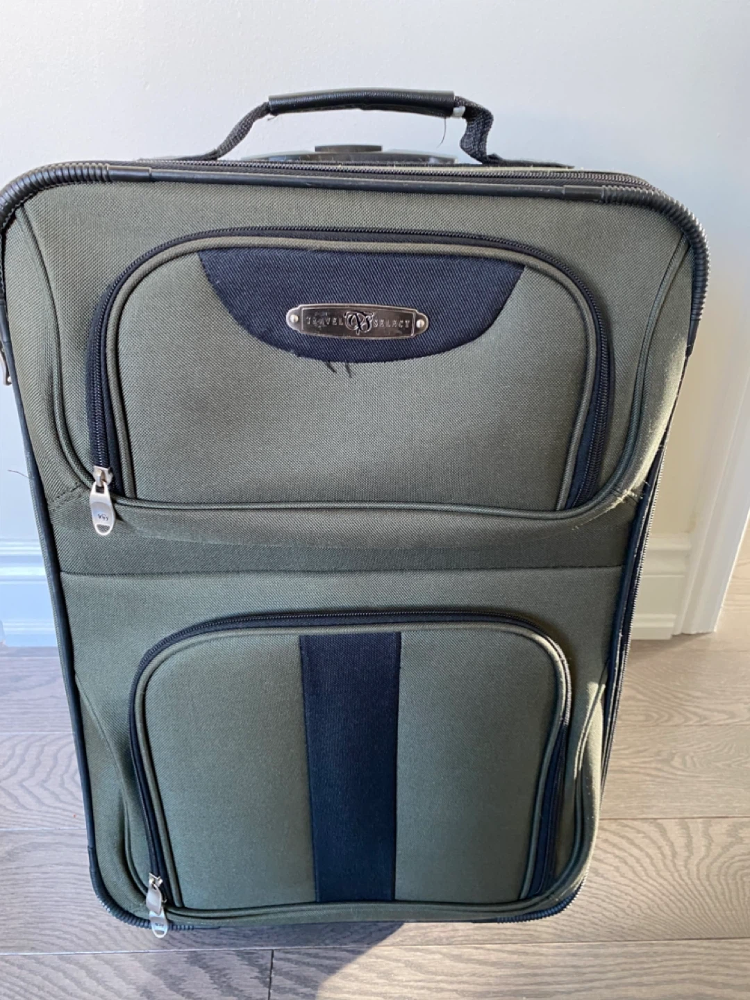 Green Rolling Suitcase