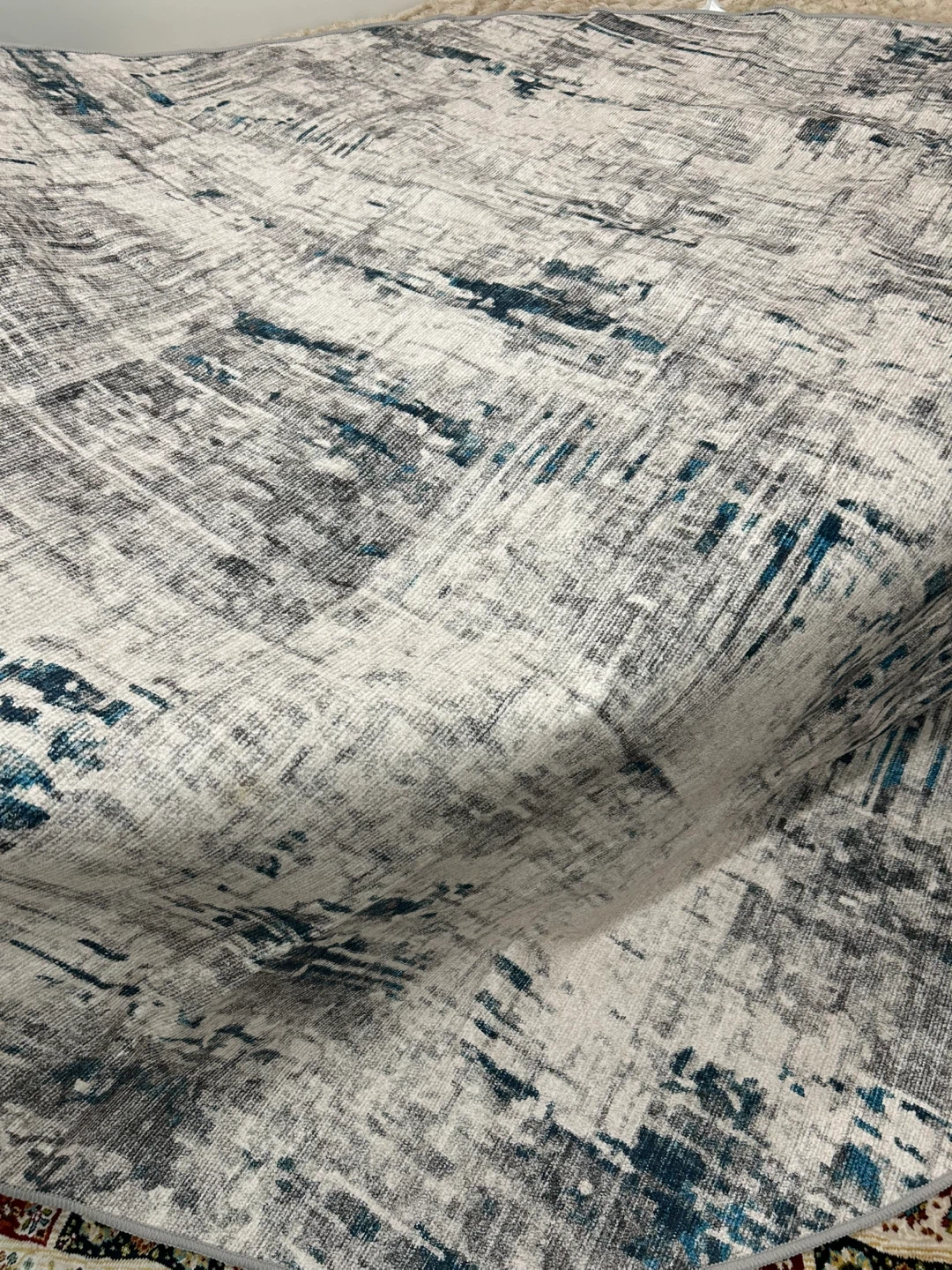 8 FT Round Area Rug - Nature White - photo 5