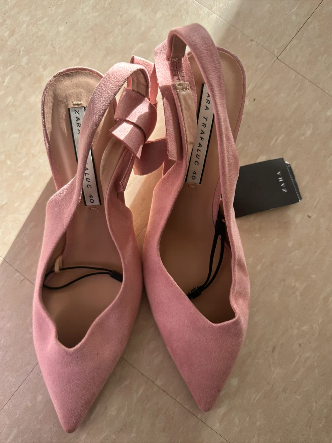Zara Trafaluc Pink Heels - Size 40