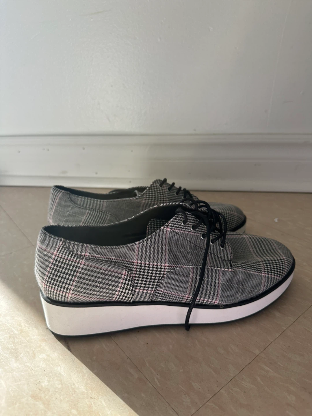 Call It Spring Plaid Oxfords - Size 8