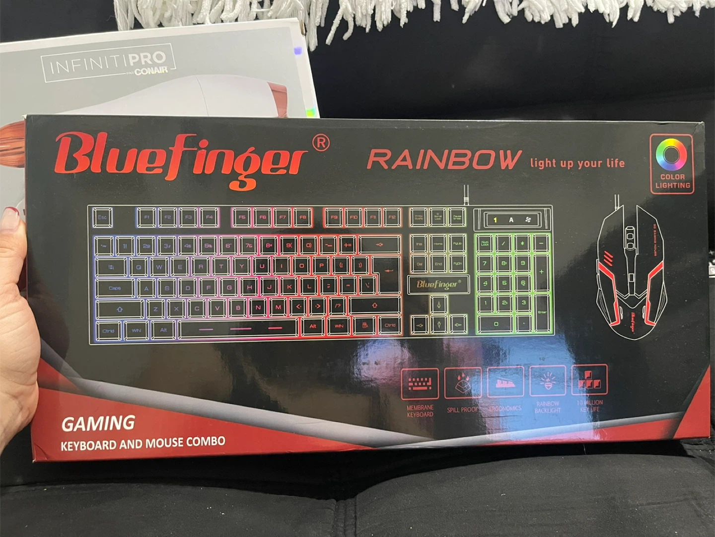 Bluefinger RGB Gaming Keyboard & Mouse Combo - Black