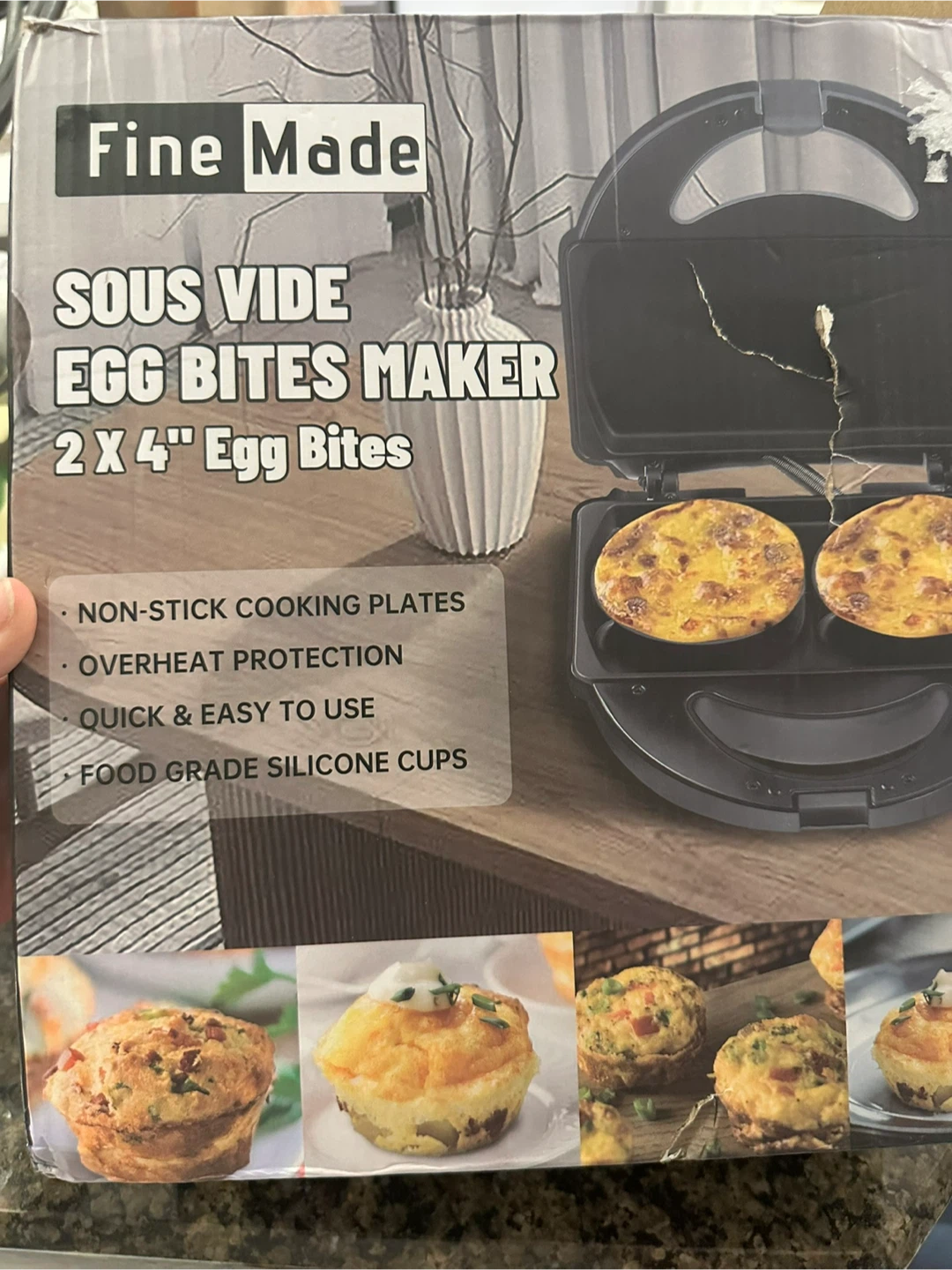 Fine Made Sous Vide Egg Bites Maker MISSING EGG CUPS