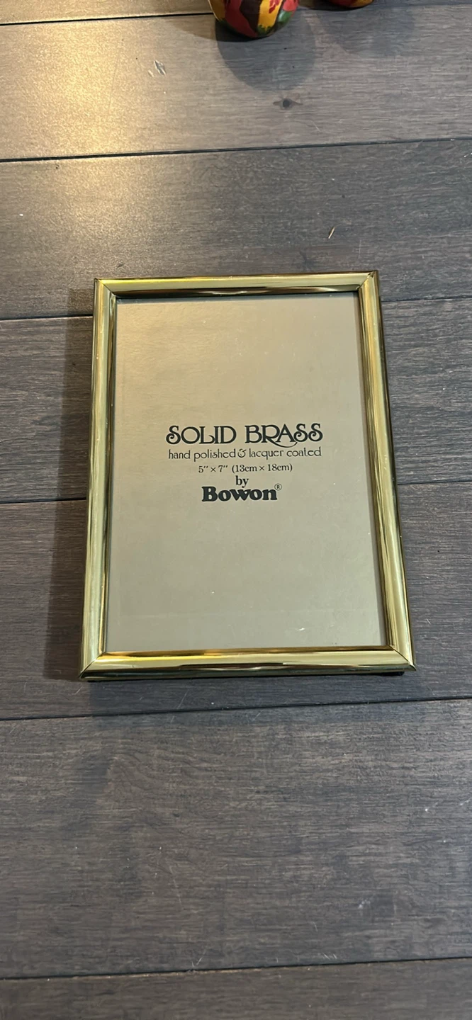 Bowon Solid Brass Photo Frame 5"x7"