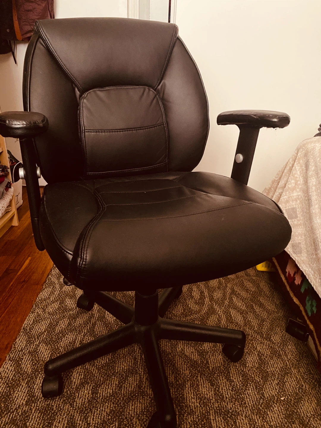 Black Leather Office Chair