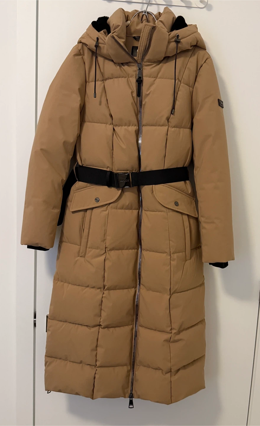 DKNY Beige Puffer Coat - Size M