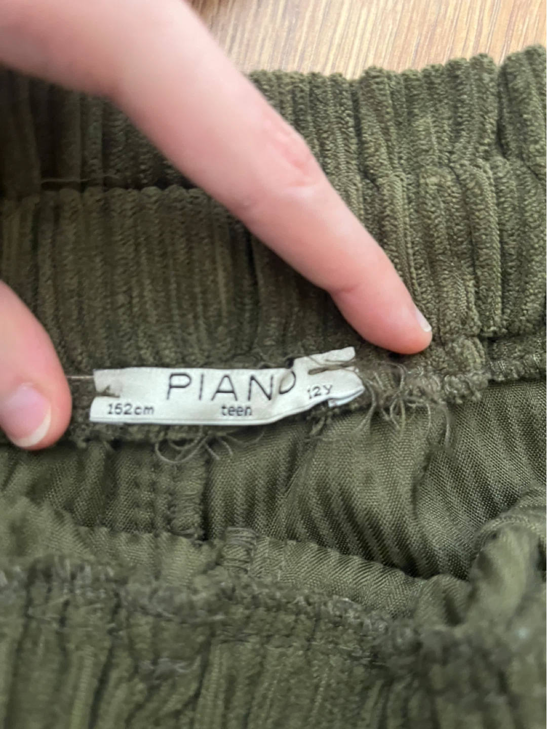 Teen Olive Green Corduroy Pants - Size 12Y - photo 2