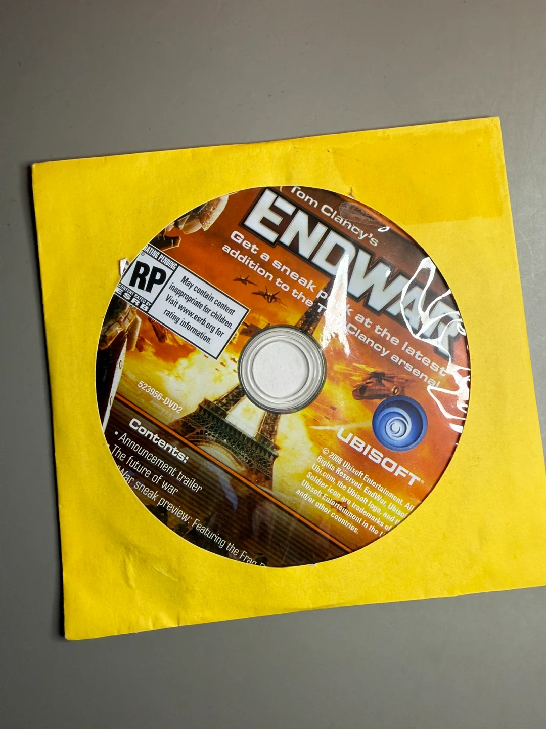Tom Clancy's EndWar DVD - Ubisoft