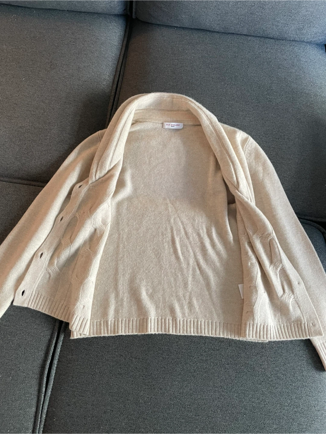 Cashmere 100% cardigan - Old England Paris - photo 3