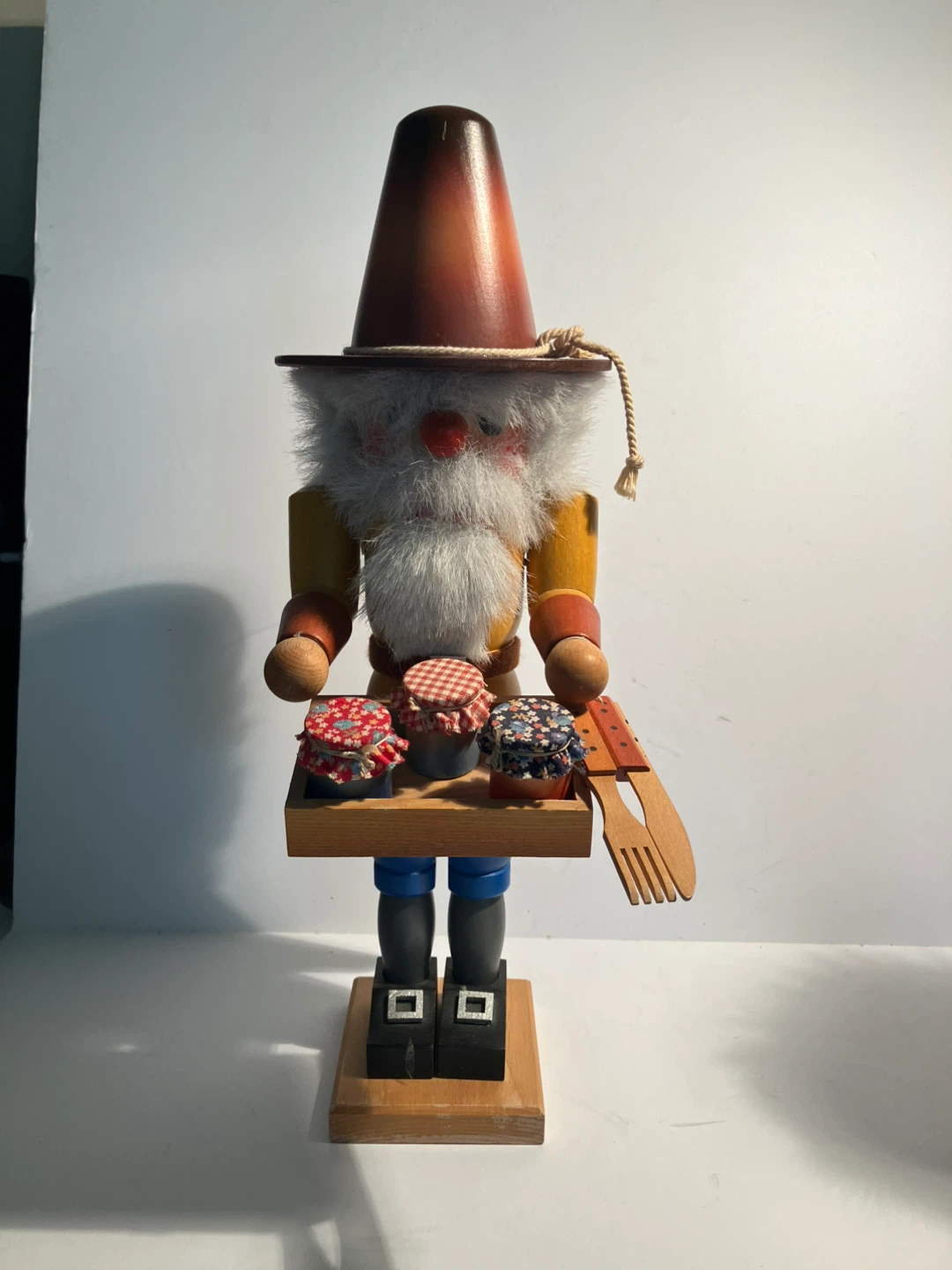 Vintage Wooden Nutcracker with Jams