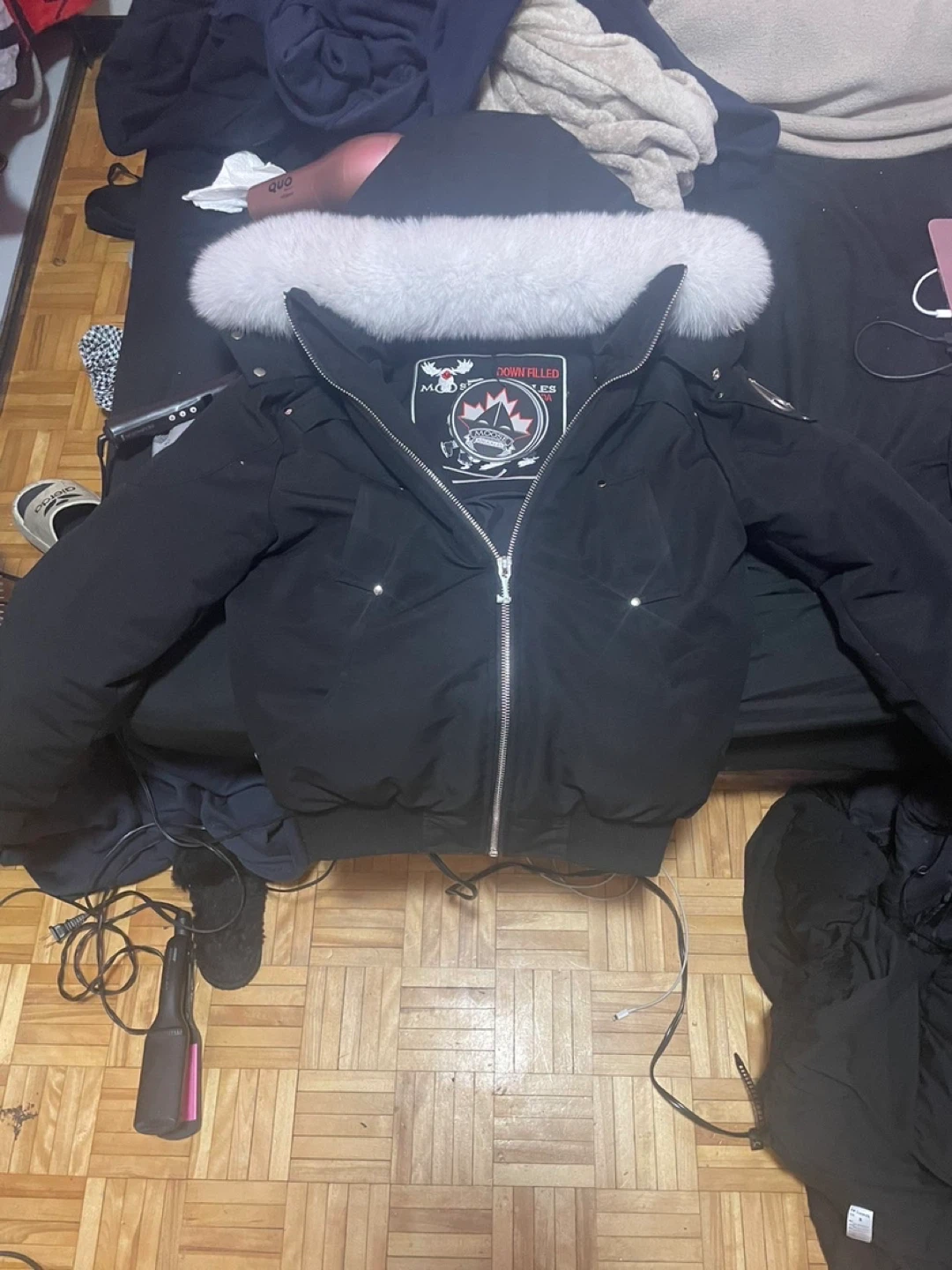 Moose Knuckles Black Down Filled Jacket - photo 2