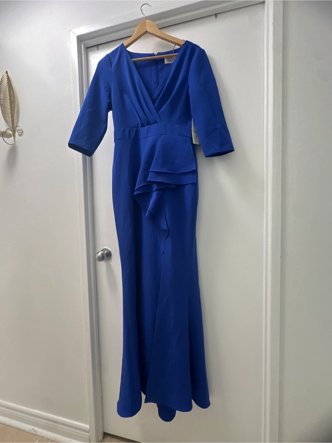 Elisa J Blue Maxi Dress - Size 8