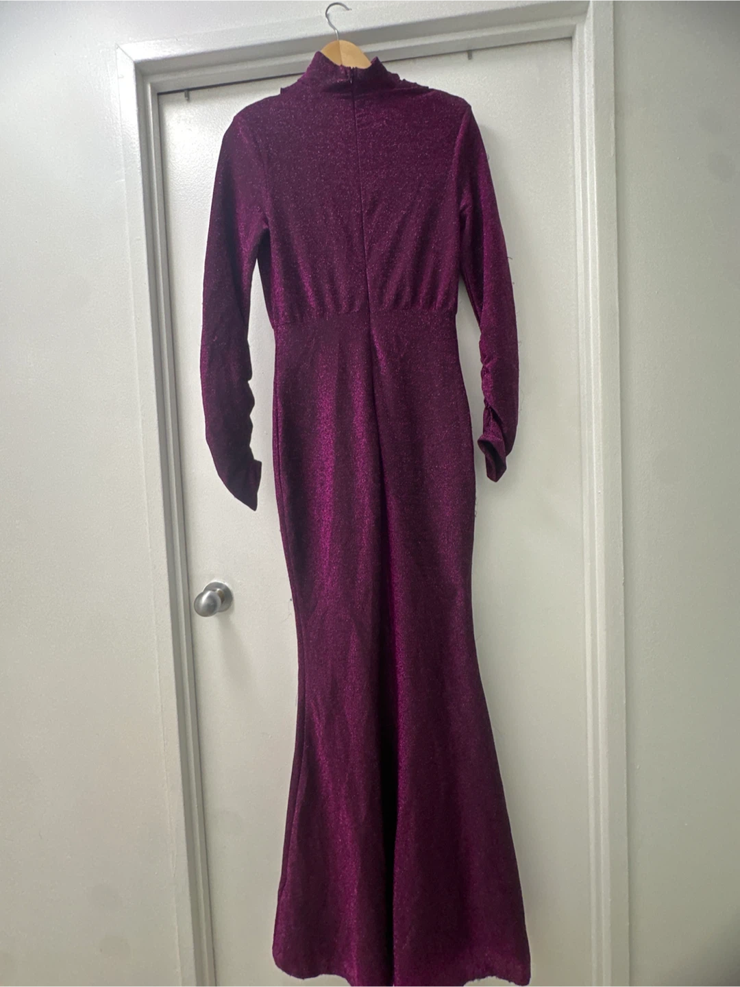 Burgundy Sparkly Maxi Dress - Size 12-13 - photo 2