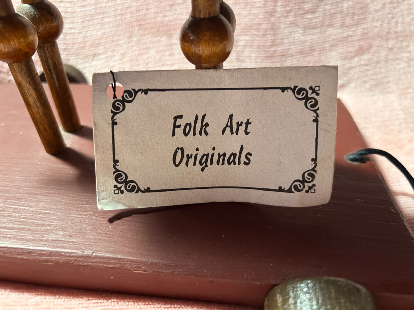 VINTAGE Folk Art Originals Wooden Camel Pull Toy - photo 3