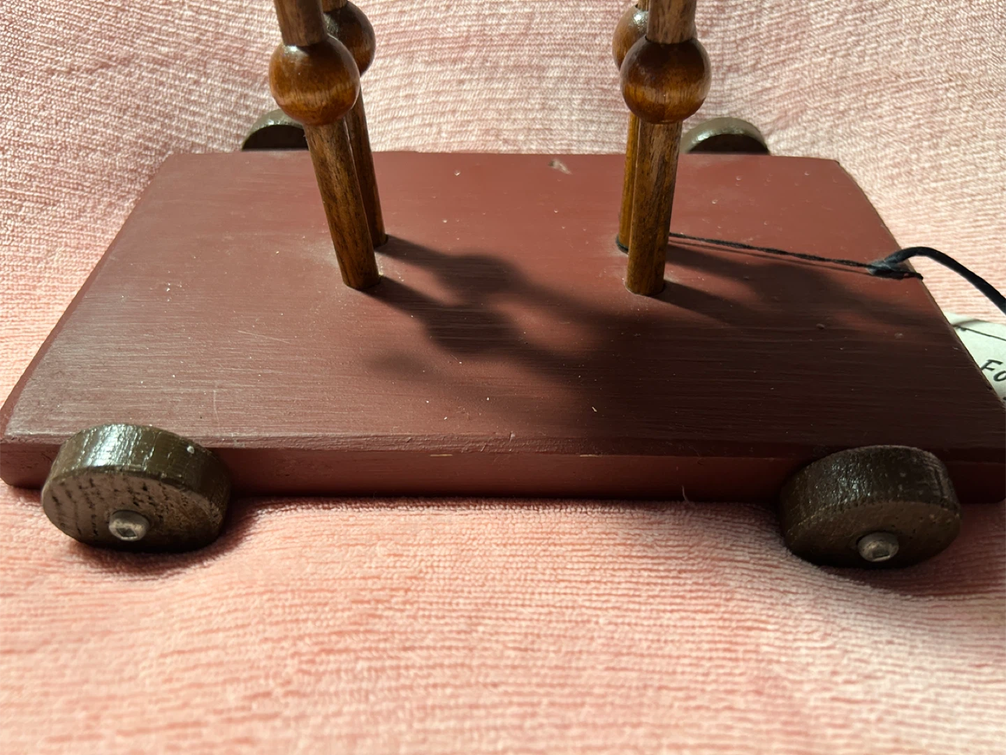 VINTAGE Folk Art Originals Wooden Camel Pull Toy - photo 4