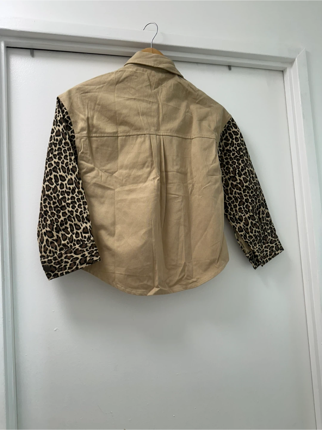 Leopard Print Sleeve Shacket - photo 2