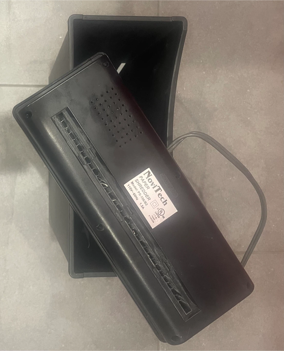 Novitech paper shredder ps-026 b2 - photo 3