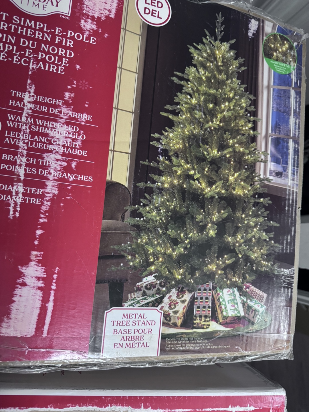 Holiday Time 7.5' Pre-Lit Northern Fir Christmas Tree - photo 3