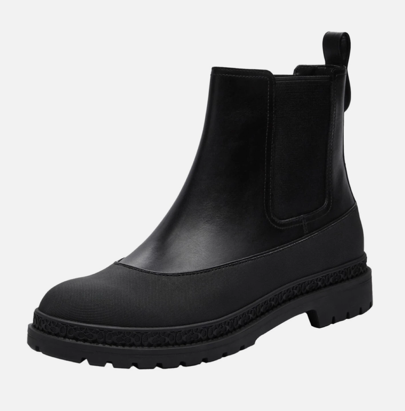 Coach Black Leather Chelsea Boots