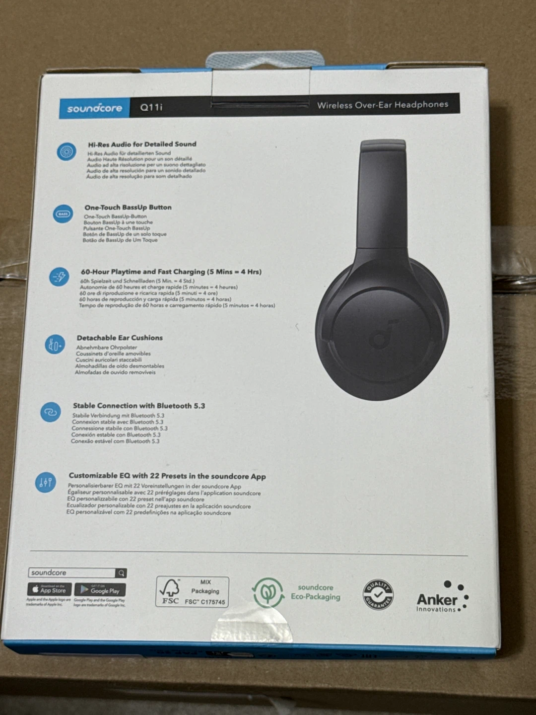 Soundcore Q11i Wireless Over-Ear Headphones - New in Box! - photo 2