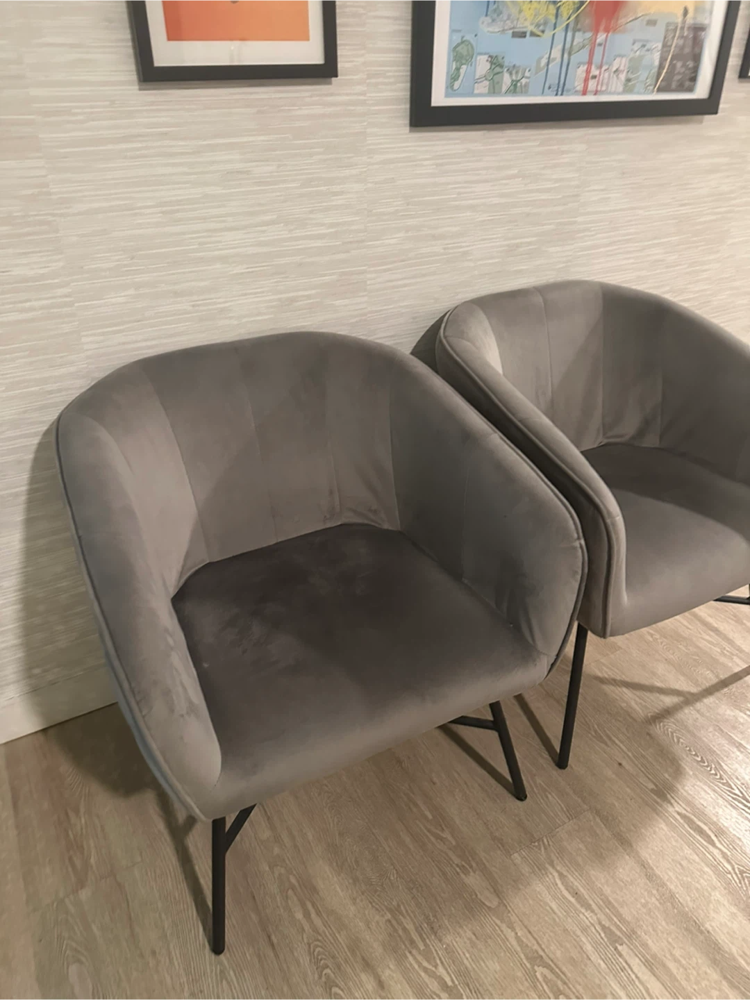 Gray Accent Chairs - Set of 2 - photo 5