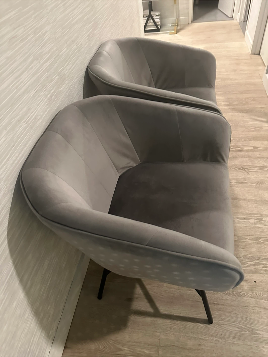 Gray Accent Chairs - Set of 2 - photo 3