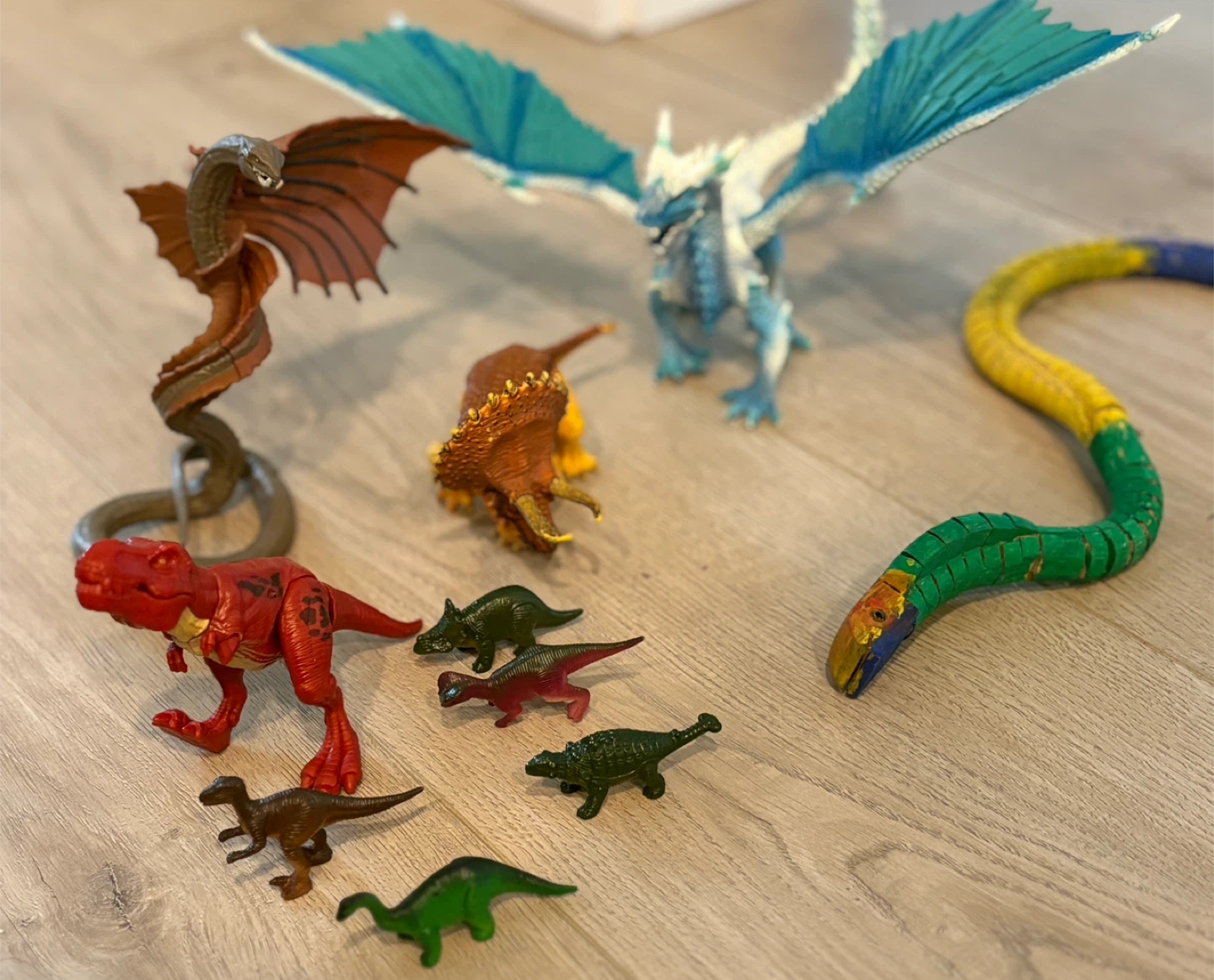 Assorted Dinosaur & Dragon Toy Figures