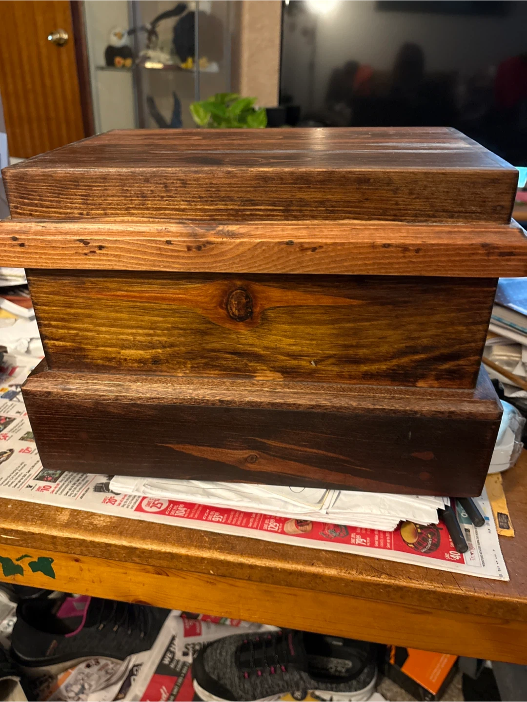 Handmade Wooden Stained Box