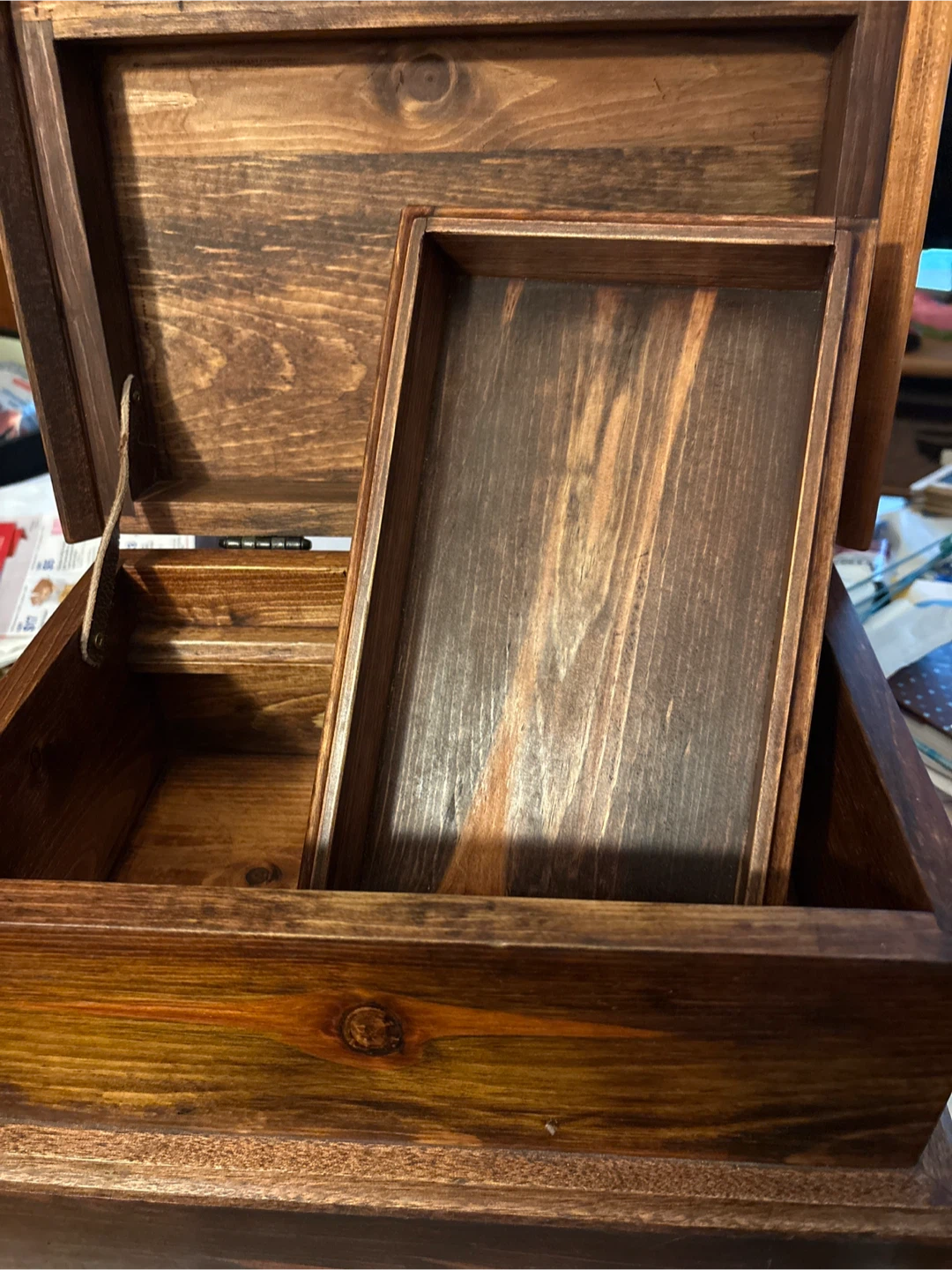 Handmade Wooden Stained Box - photo 3