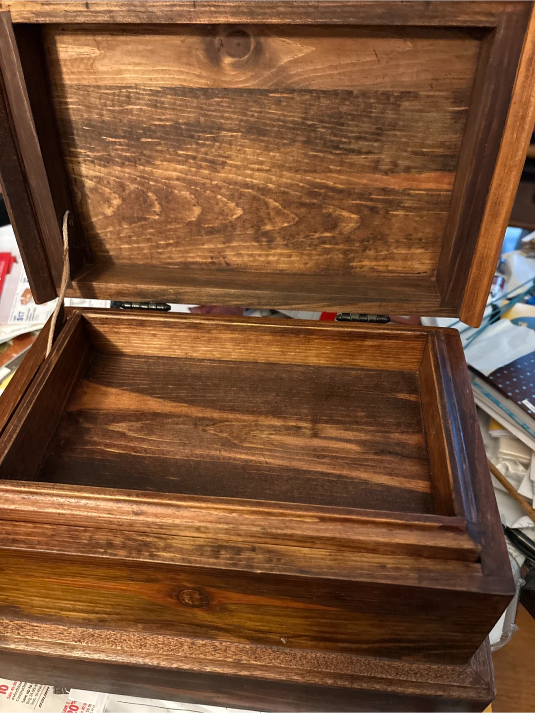 Handmade Wooden Stained Box - photo 2