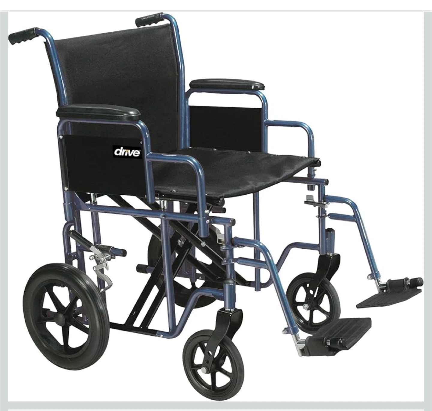 Drive Medical Blue Wheelchair - Sturdy & Durable