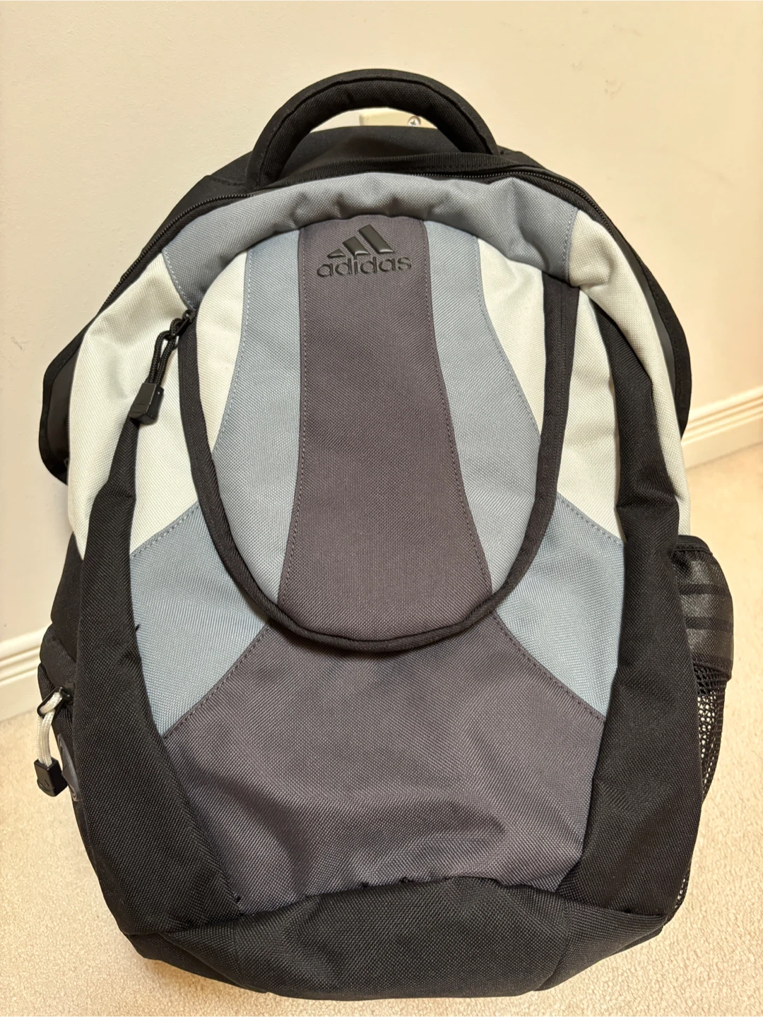 Brand New Adidas Backpack - Black, Grey, and White