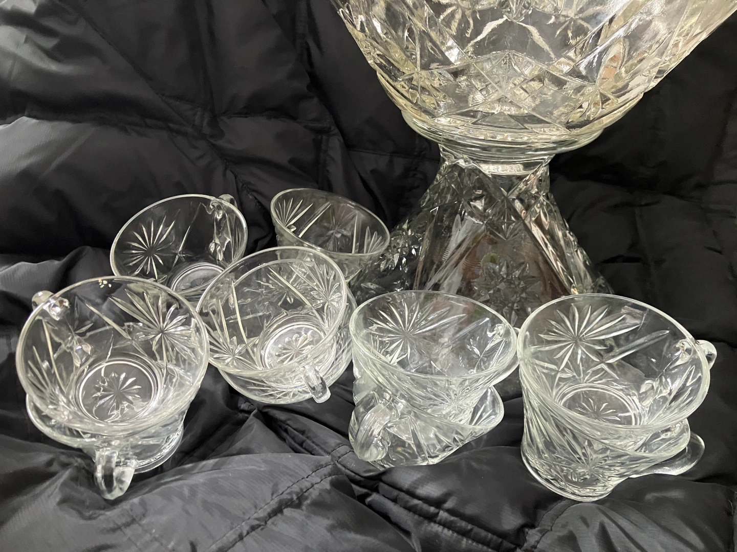 Early American Prescut Crystal 27pc Punch Set - photo 3