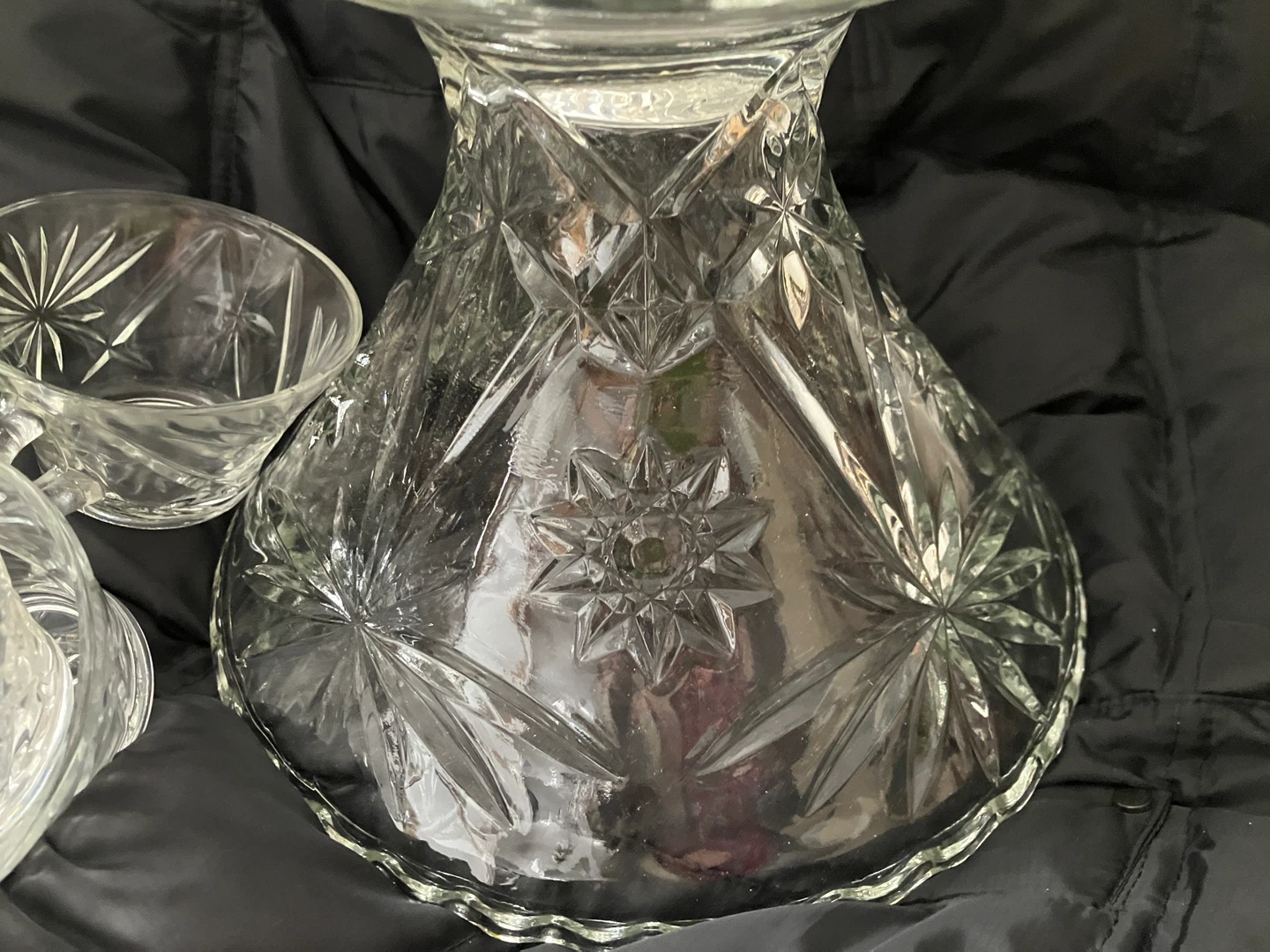 Early American Prescut Crystal 27pc Punch Set - photo 2