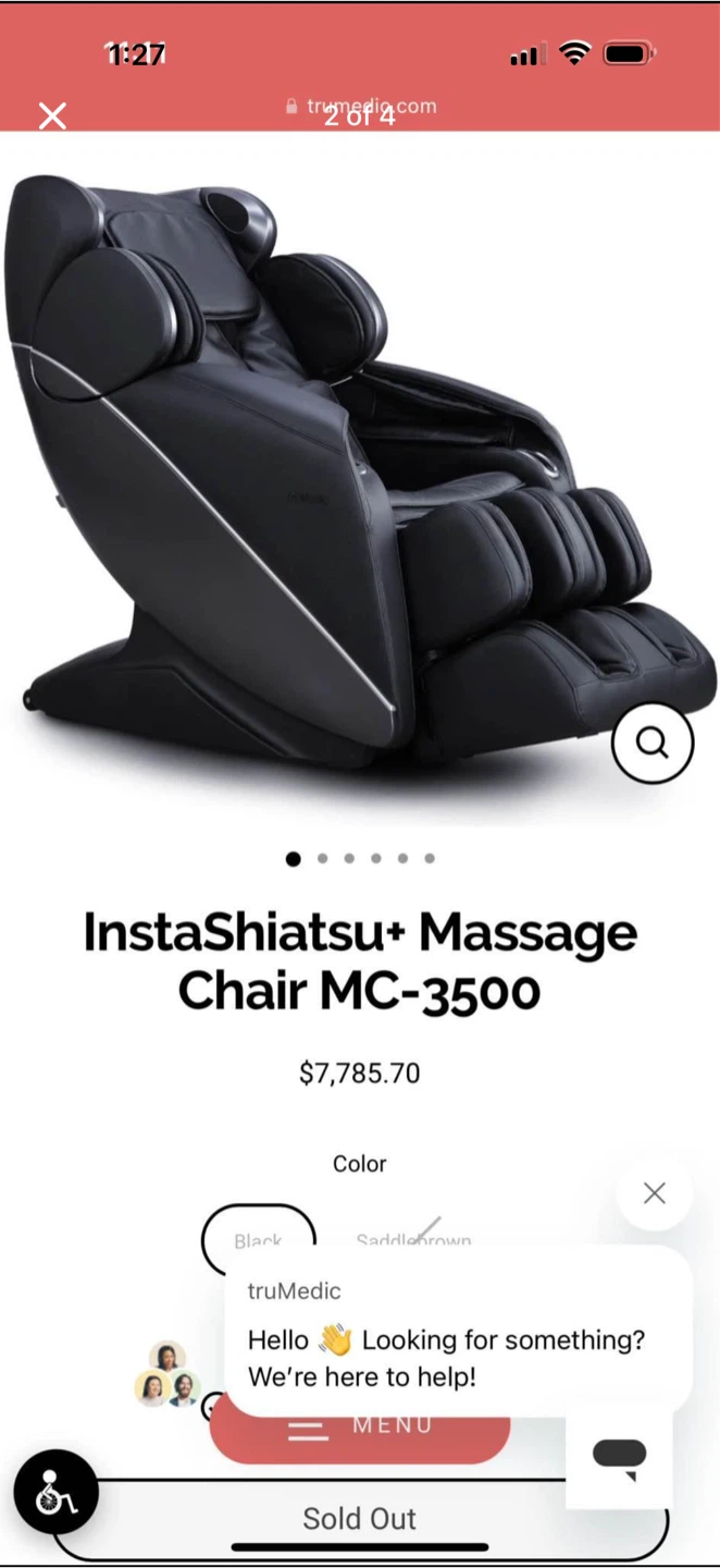 TRUMEDIC INSTASHIATSU MASSAGE CHAIR - photo 2