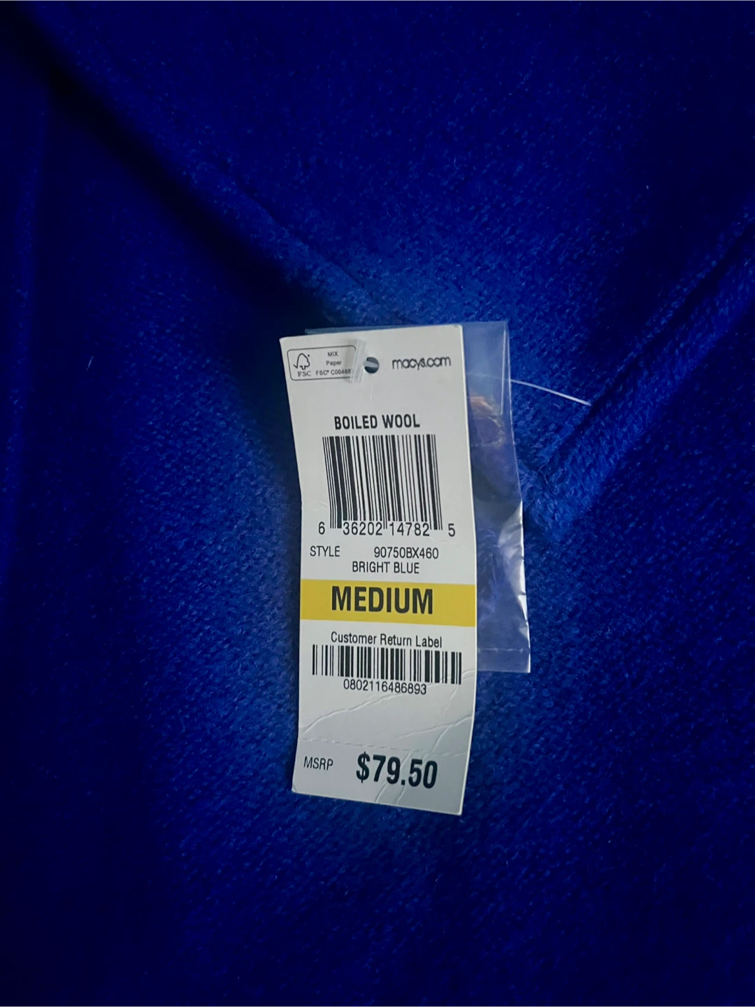 JM Collection Boiled Wool Jacket - Medium - photo 5
