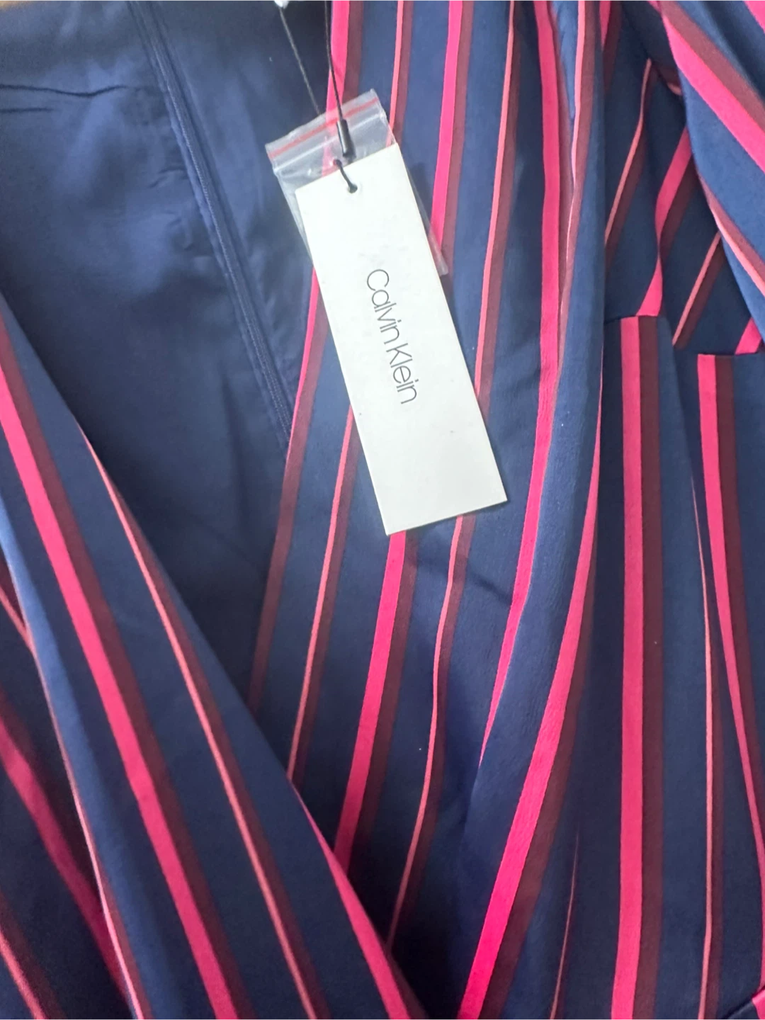 New Calvin Klein Striped Jumpsuit - Size 10 - photo 3