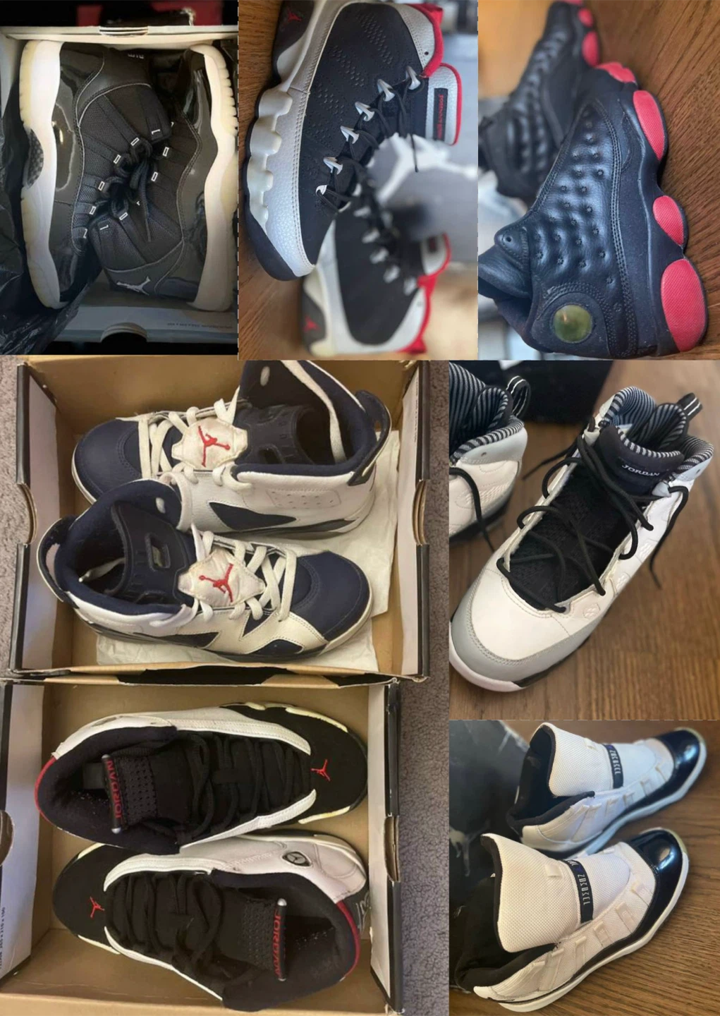 Jordan Lot of 4 Retro Nike Air Jordan’s Kids Men’s Women’s
