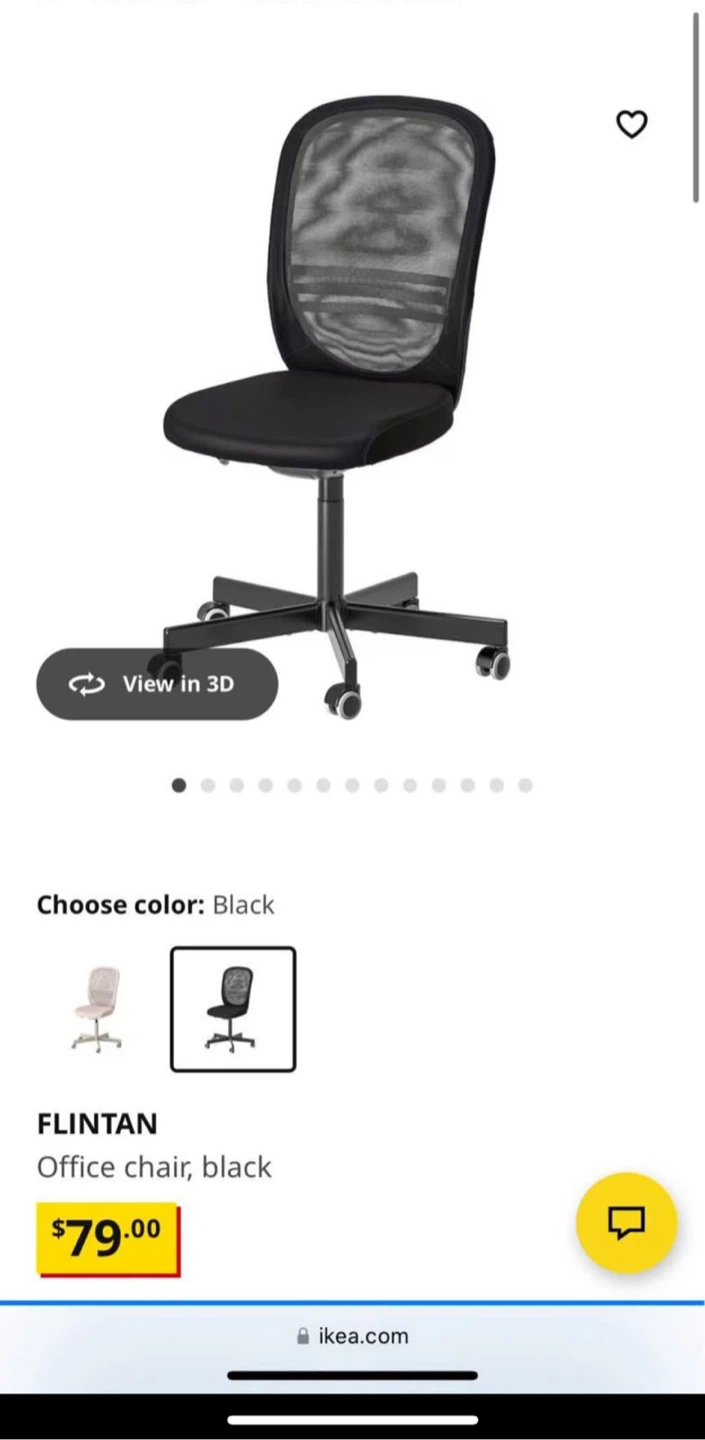 IKEA FLINTAN Office Chair - Black - photo 2