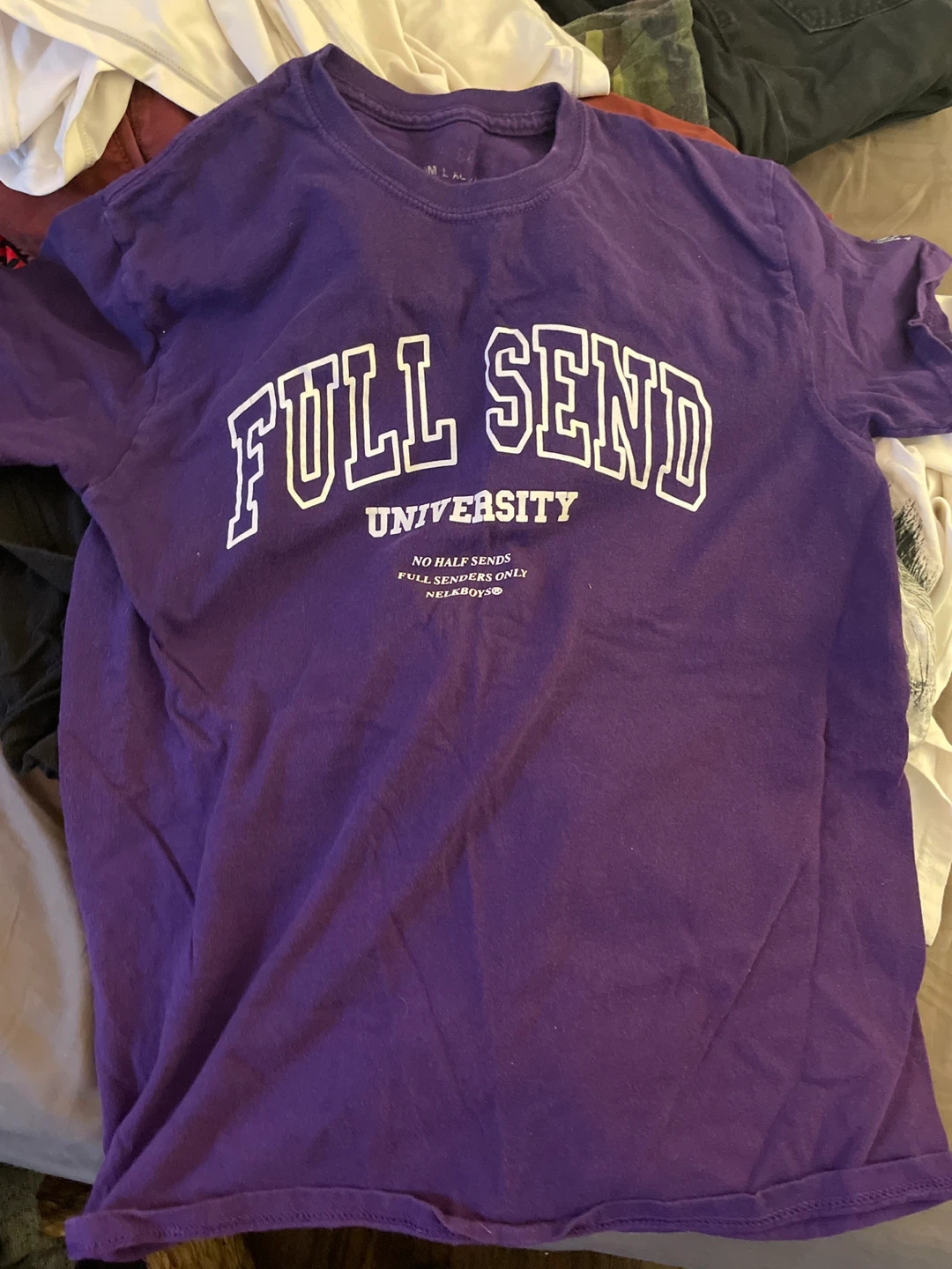 Full Send University Purple T-Shirt