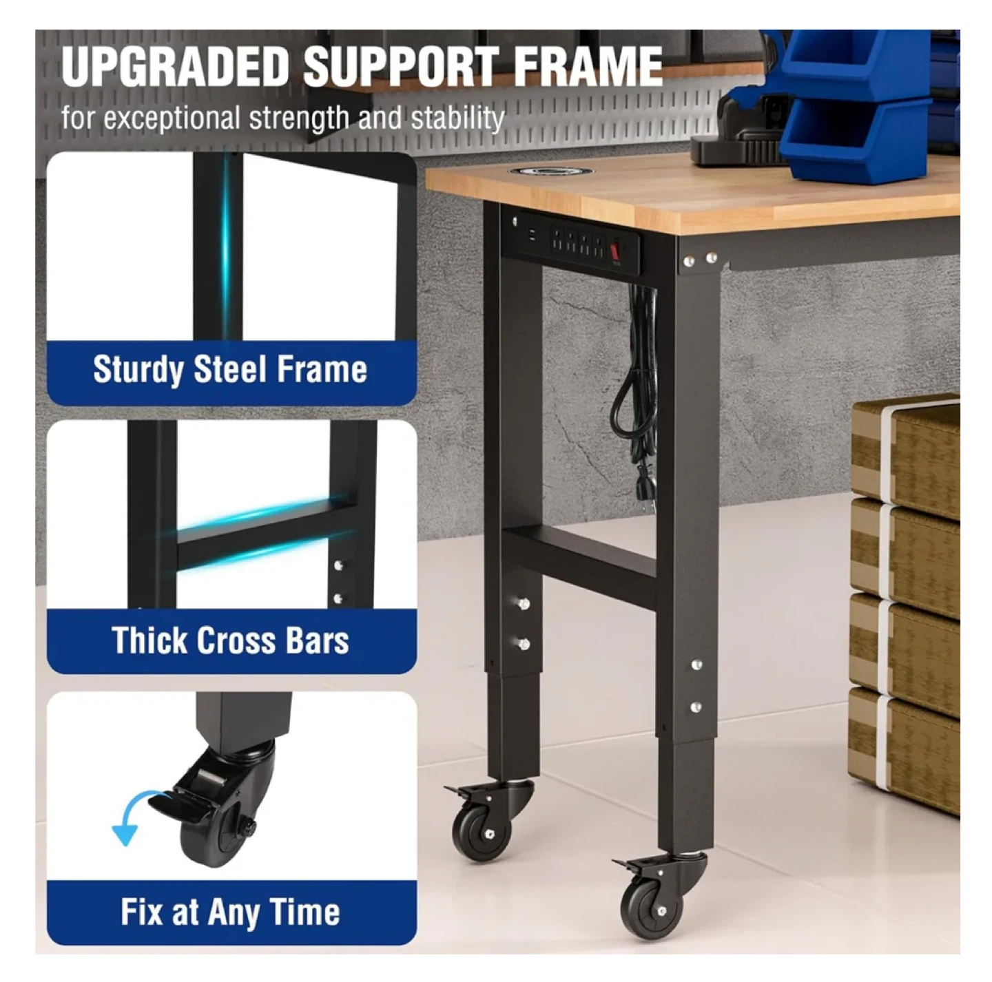 WORKPRO Adjustable Workbench - Like New! - photo 3