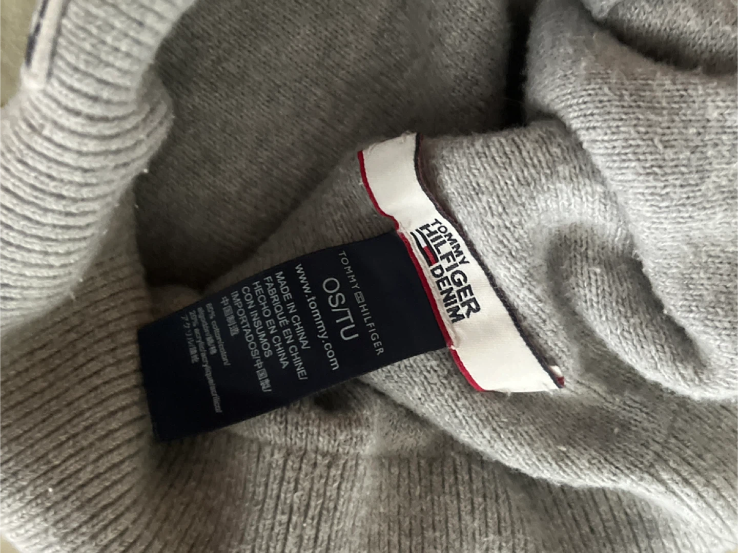 Tommy Hilfiger Denim Grey Beanie - OS/TU - photo 3