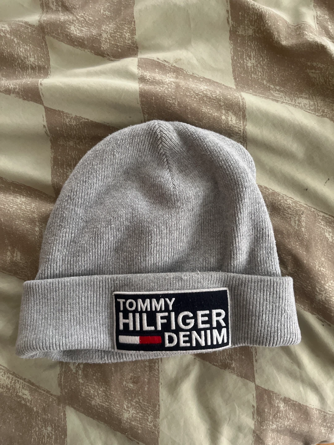 Tommy Hilfiger Denim Grey Beanie - OS/TU